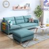 Sofa văng góc màu xanh – SFDK28 giá rẻ nhất Hà Nội