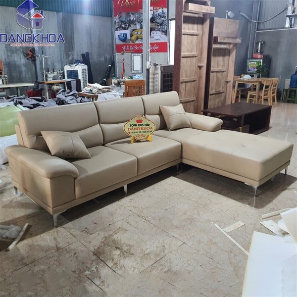 Xưởng sản xuất ghế sofa da chữ L – SFDK54 giá rẻ nhất Hà Nội